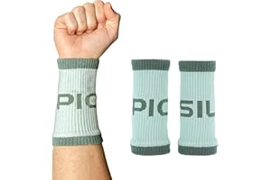 PICSIL - Cotton Sports Wristbands | Absorbent and Breathable | Ideal for Gym, Cross Training, Running and Tennis | Use with Grips | Unisex Design |