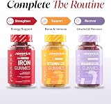 Novomins Iron Gummies with Vitamin C - 20mg High Strength - 1-Month Supply view 8
