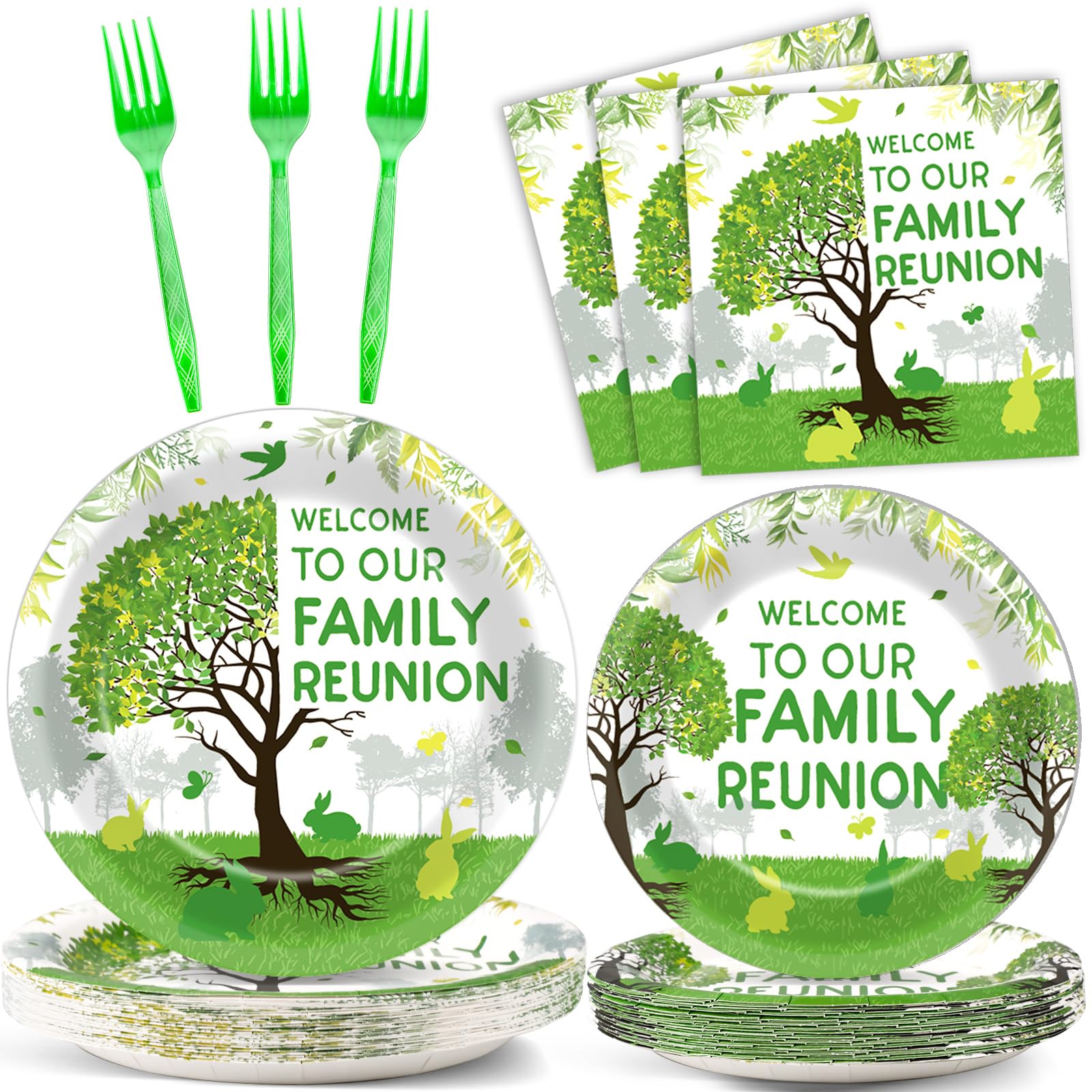 100Pcs Family Reunion Party Decorations Family Tree
