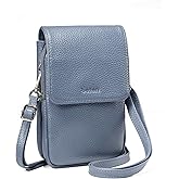 befen Genuine Leather Small Crossbody Bags for Women, Cell Phone Cross body Purse Bag with RFID Blocking Card Slots
