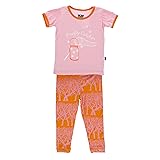 KicKee Pants Print Short Sleeve Pajama Set, Sunset
