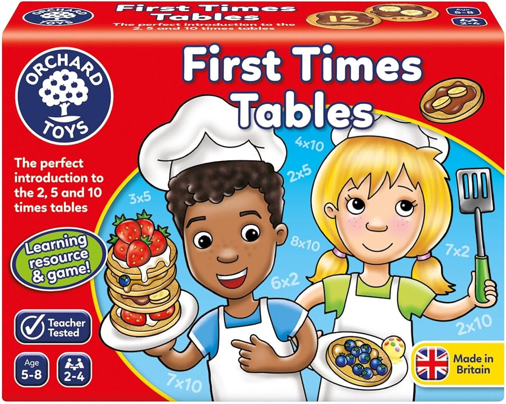 Orchard Toys First Times Tables Multiplication Game 2 5 10 Ages 5 8