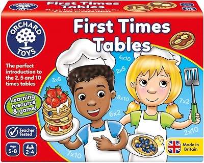 Orchard Toys First Times Tables Multiplication Game 2 5 10 Ages 5 8