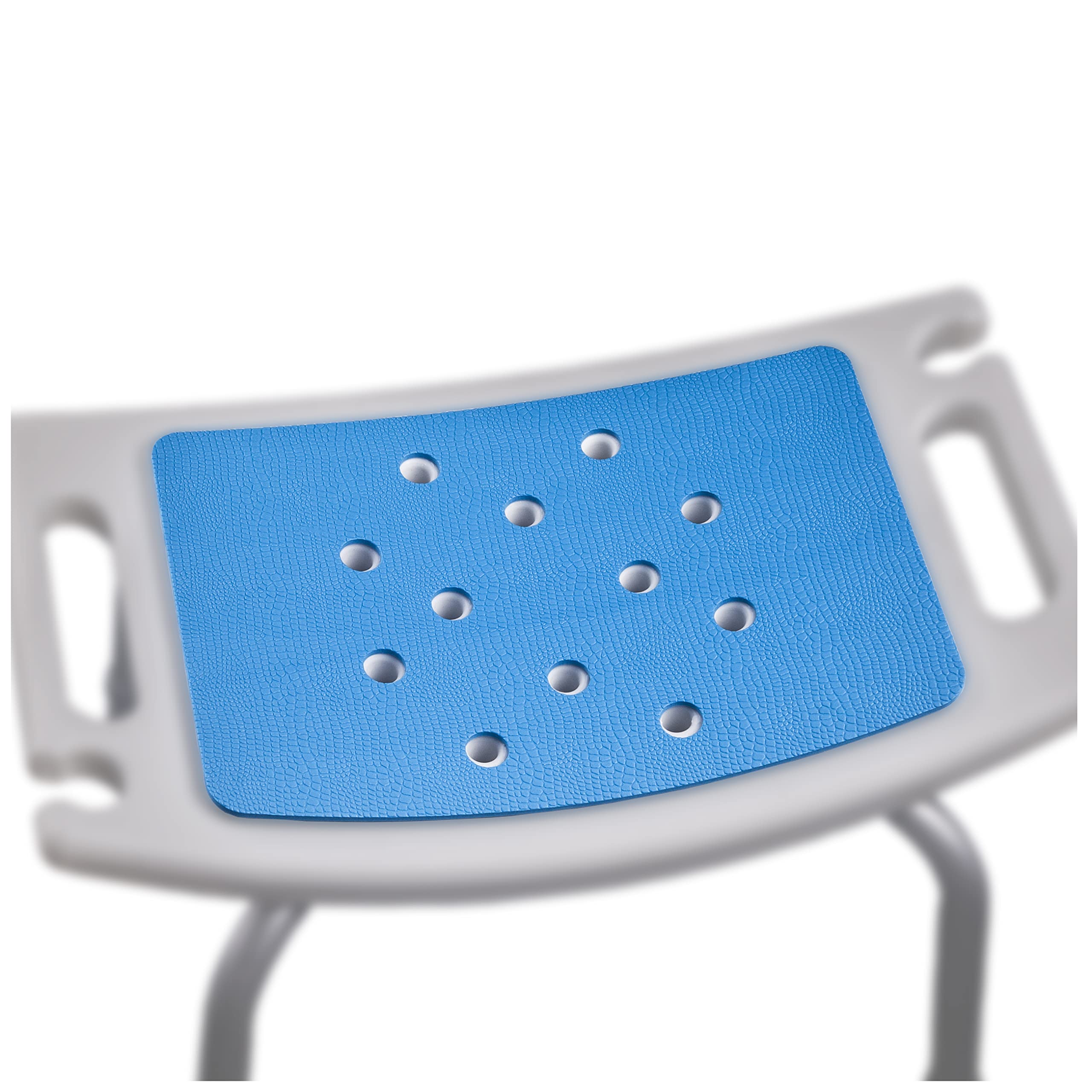 Photo 1 of Non Slip Mat for Shower Stool, Shower Chair Pad with Adhesive Backing, Waterproof Quick Dry Cushion Anti Skid Uneven Patterns, Cover Shower Bench, Bath Chair, Bathroom Bathtub Shower Seating Mat