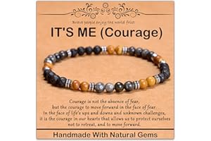 CHCCOYE Natural Healing Gemstone Bracelet Handmade Yoga Stretch Elastic Bracelet Stress Relief Crystal Jewelry for Men and Women