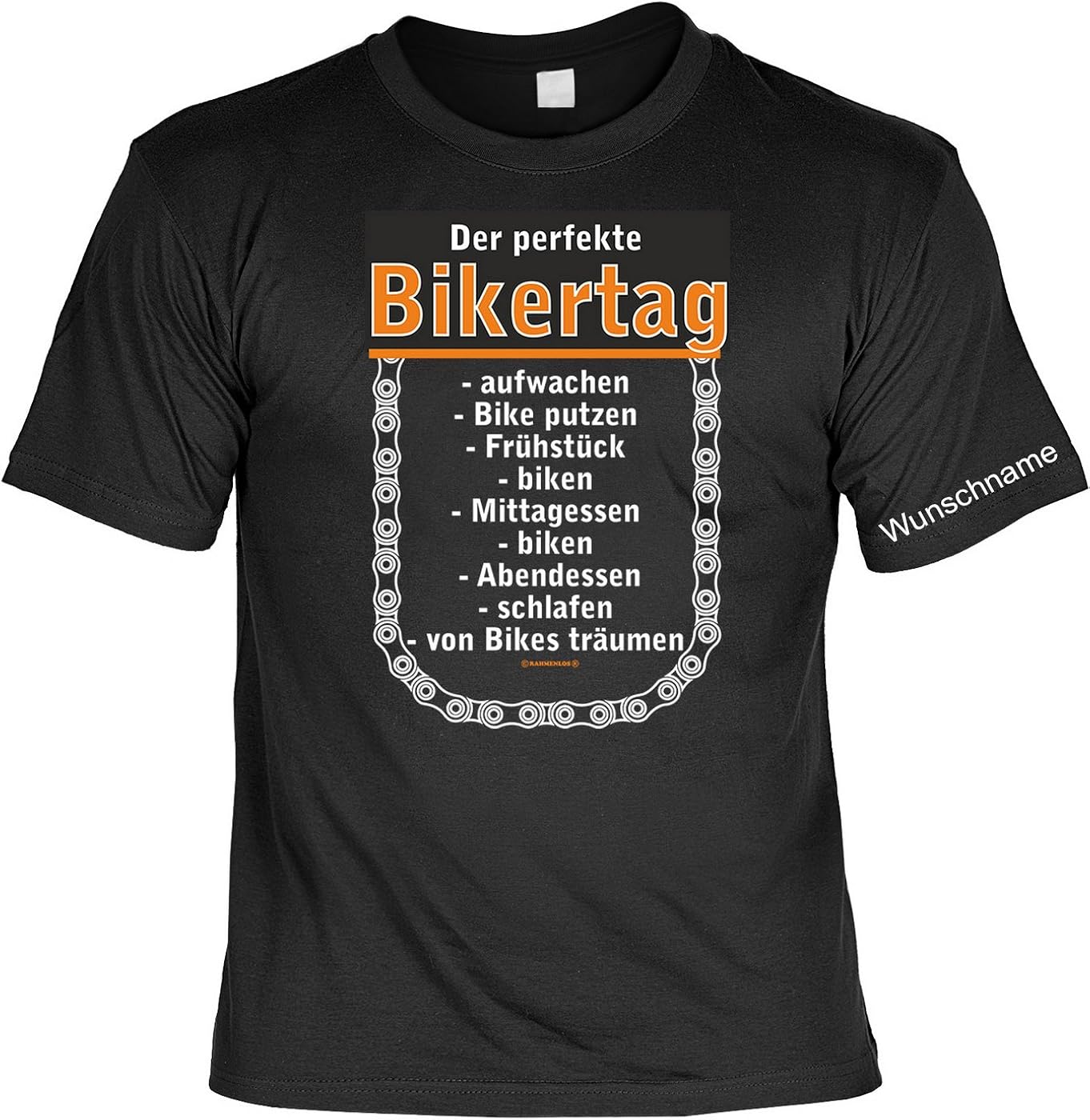 TShirt mit Wunschname Perfekter Biker Tag Lustiges Sprüche Shirt