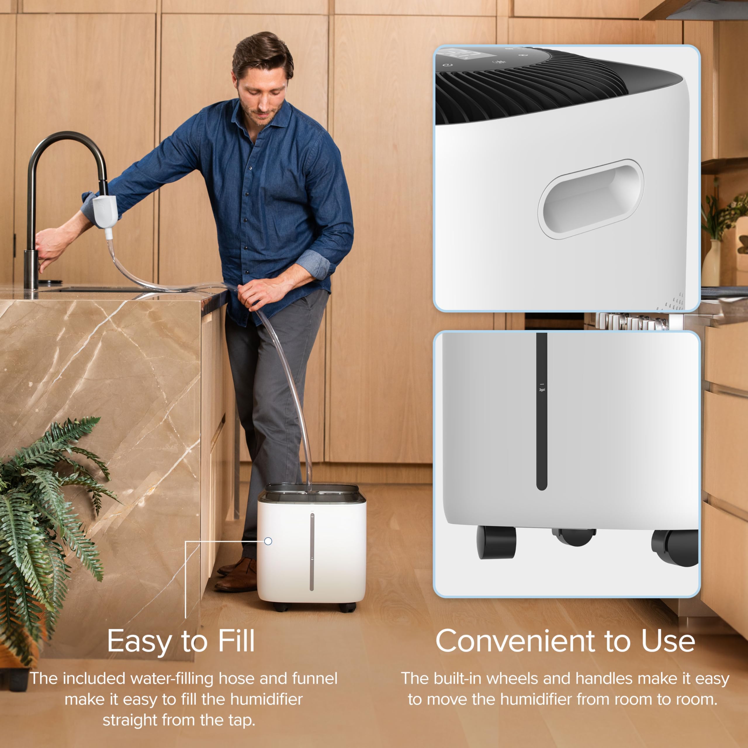 LEVOIT Superior 6000S Smart Evaporative Humidifiers for Home Whole House up to 3000ft², 6 Gal