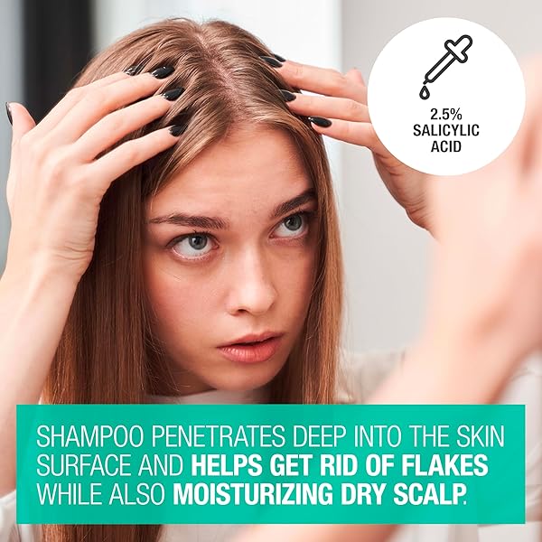 NEUTROGENA SCALP THERAPY ANTI-DANDRUFF SHAMPOO FOR ITCHY SCALP, 2.5% SALICYLIC ACID WITH PEPPERMINT FRAGRANCE, 12 FL OZ