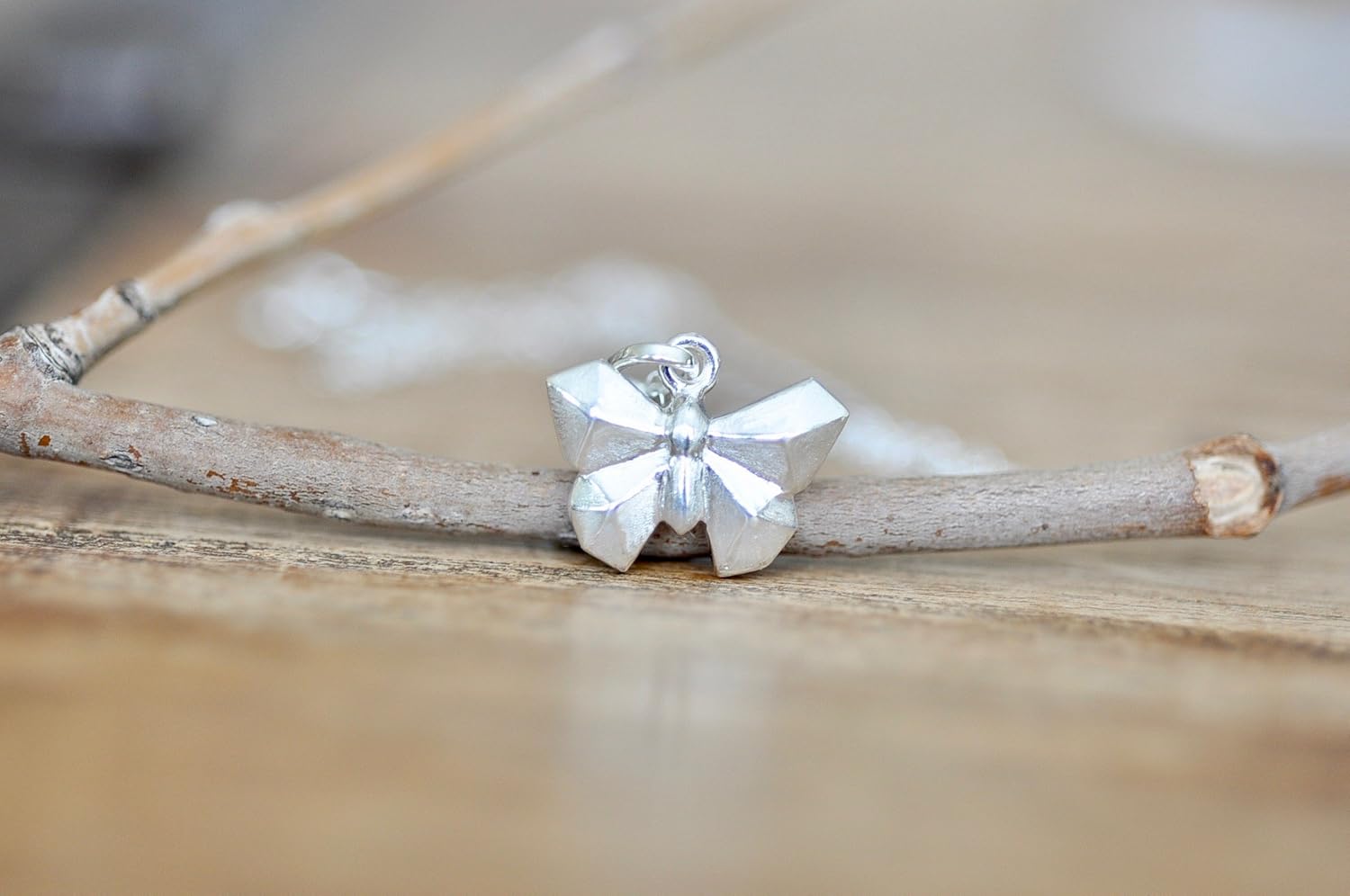 Amazoncom Origami Butterfly Necklace In Sterling Silver