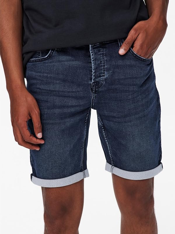 Onsply Reg D Blue Jog PK 8582 Dnm Noos Calções Masculinos, Denim Blue, S