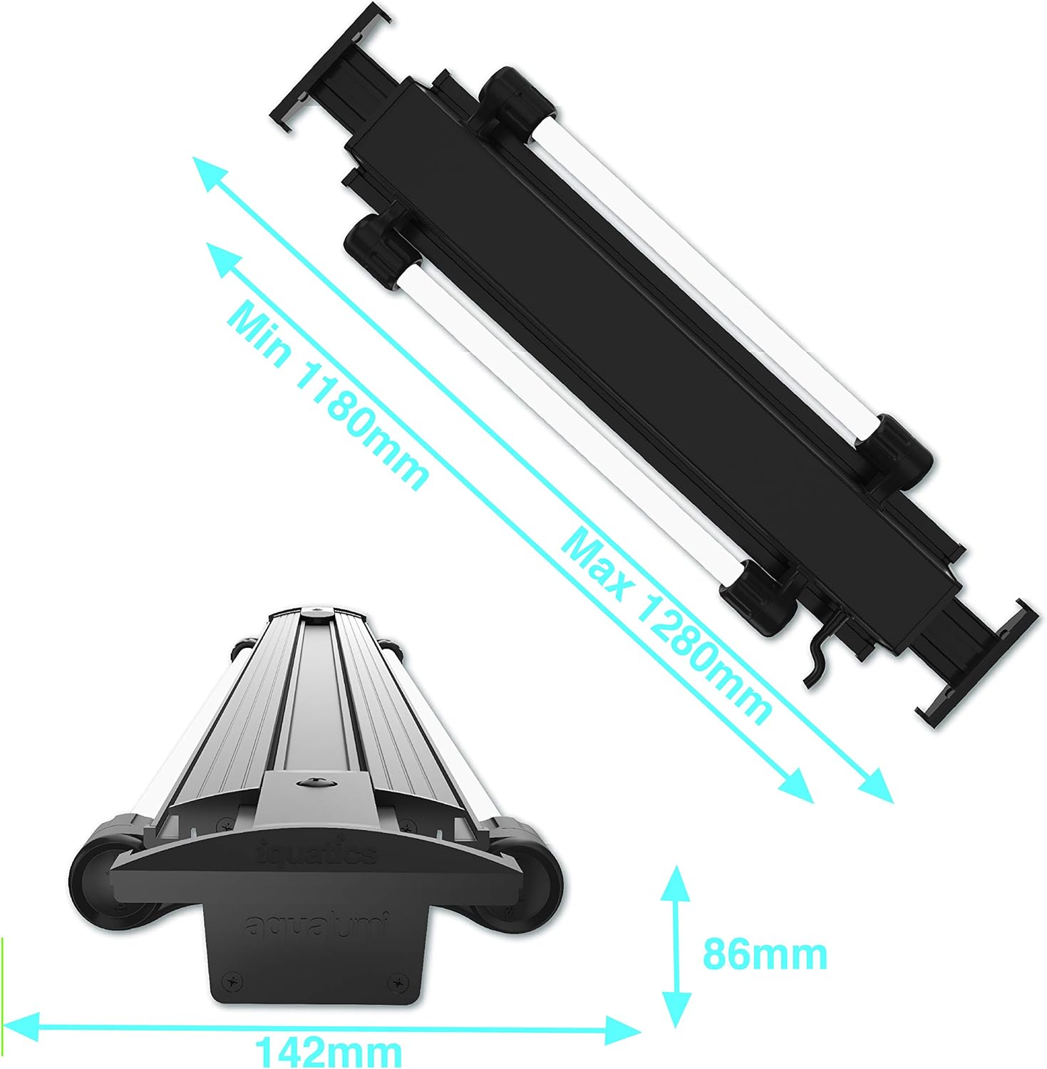 iQuatics 2 Tube 120cm T5 Light Unit - Juwel High Lite Compatible, Rio 240, Rio 350, Vision 260, Panorama 200. Free Tubes Included - Image 4