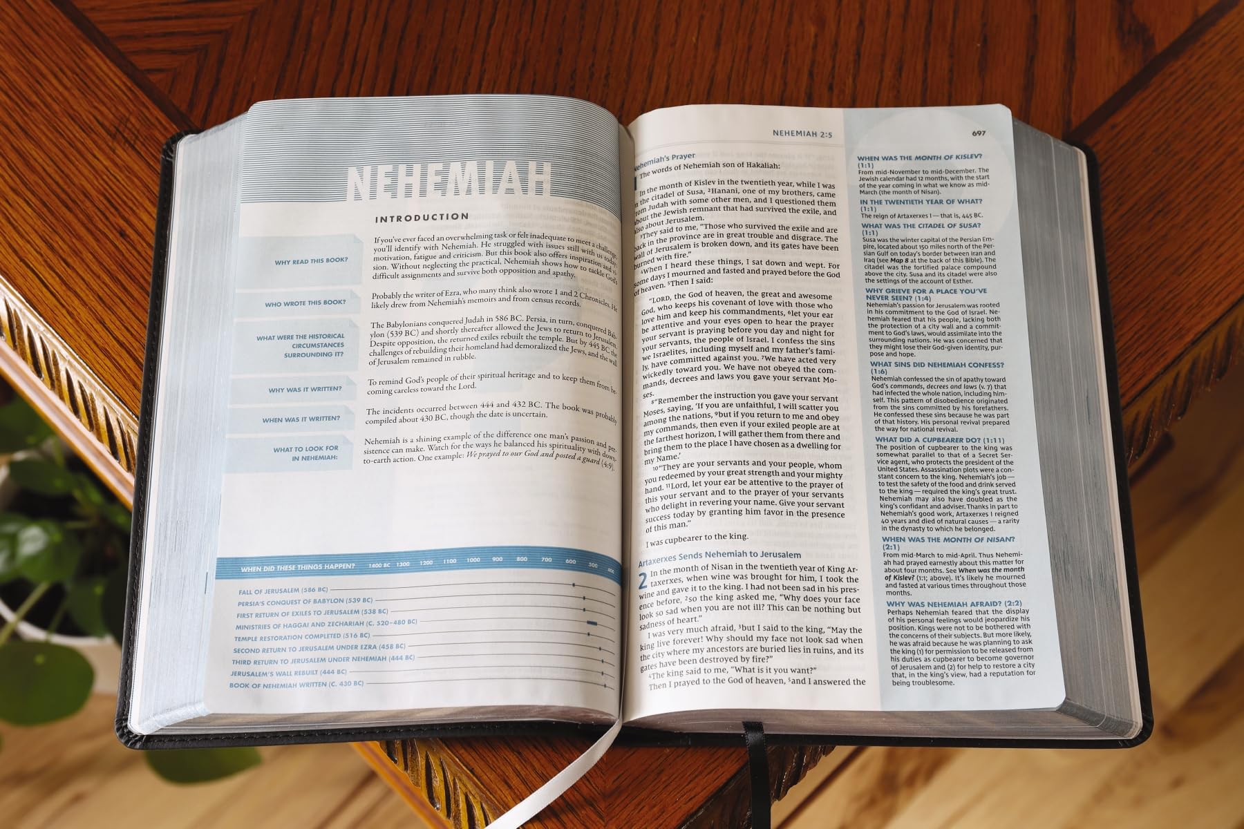 NIV, Quest Study Bible, Leathersoft, Black, Comfort Print: The Only Q and A Study Bible