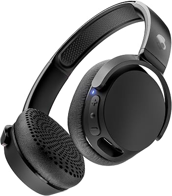 Riff 2 Cuffie Wireless On-Ear con Microfono, 34 Ore di Autonomia, Compatibili con iPhone, Android e Dispositivi Bluetooth - Nero