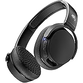 Skullcandy Riff Wireless 2 On-Ear Bluetooth Headphones, Up to 34 Hrs Battery, Foldable Lightweight Design, Convenient for Travel with Included 3.5mm AUX Cable, Microphone for iPhone Android - Black