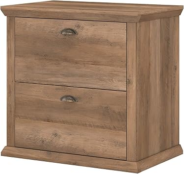 Amazon Com Bush Furniture Yorktown 2 Drawer Lateral File Cabinet Reclaimed Pine Furniture Decor