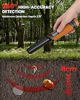 DR.ÖTEK Metal Detector Pinpointer IP68 LCD 3 Modes Interference Cancellation view 2