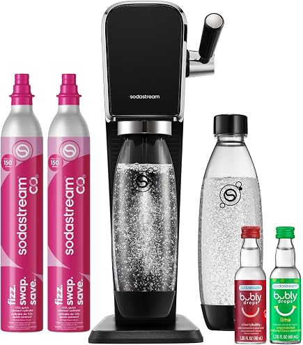 Amazon.com: SodaStream Gaia Sparkling Water Maker Bundle, Black