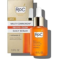 RoC Multi Correxion Revive + Glow 10% Active Vitamin C Serum for Face, Daily Anti-Aging Wrinkle and Skin Tone Skin Care Treat