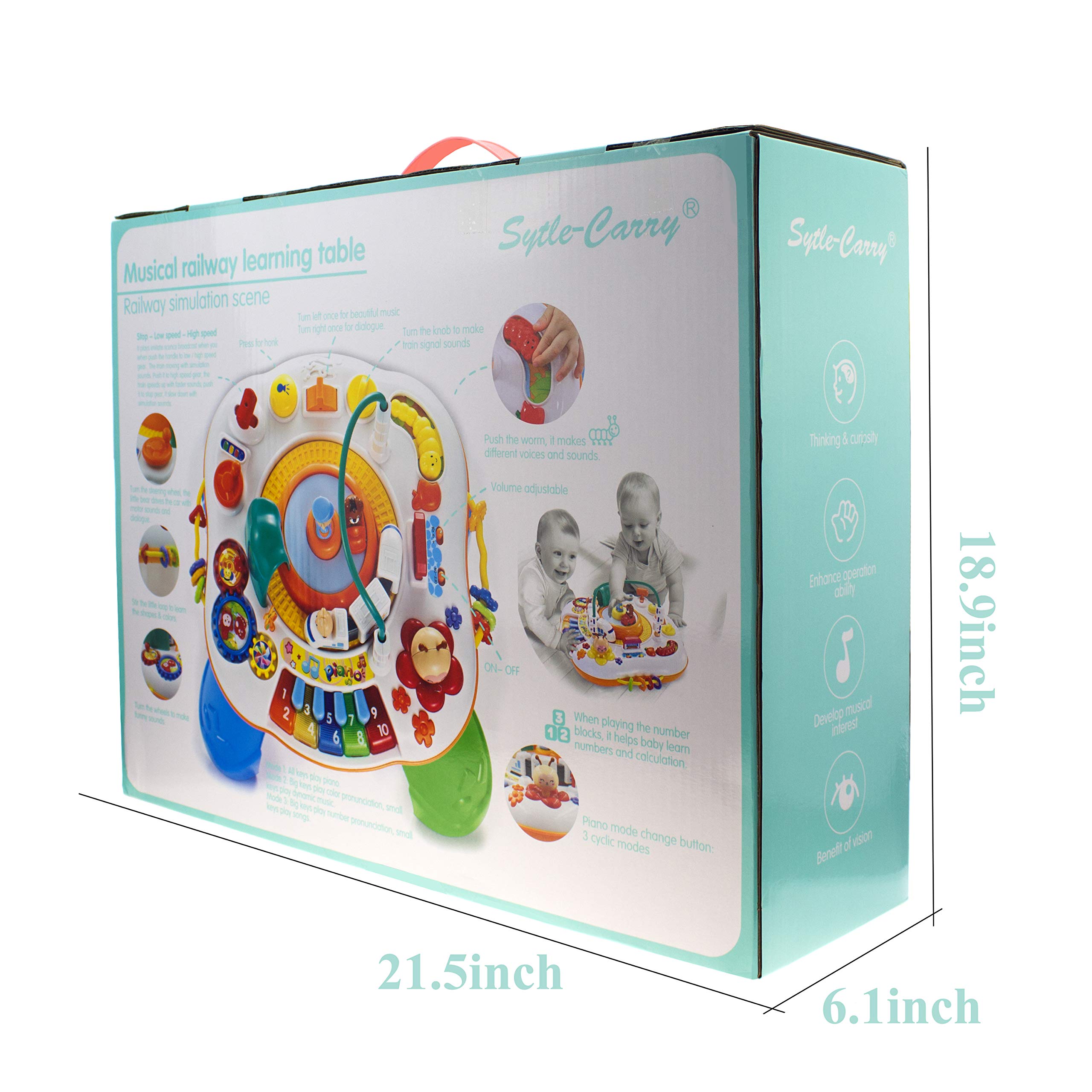 musical railway learning table