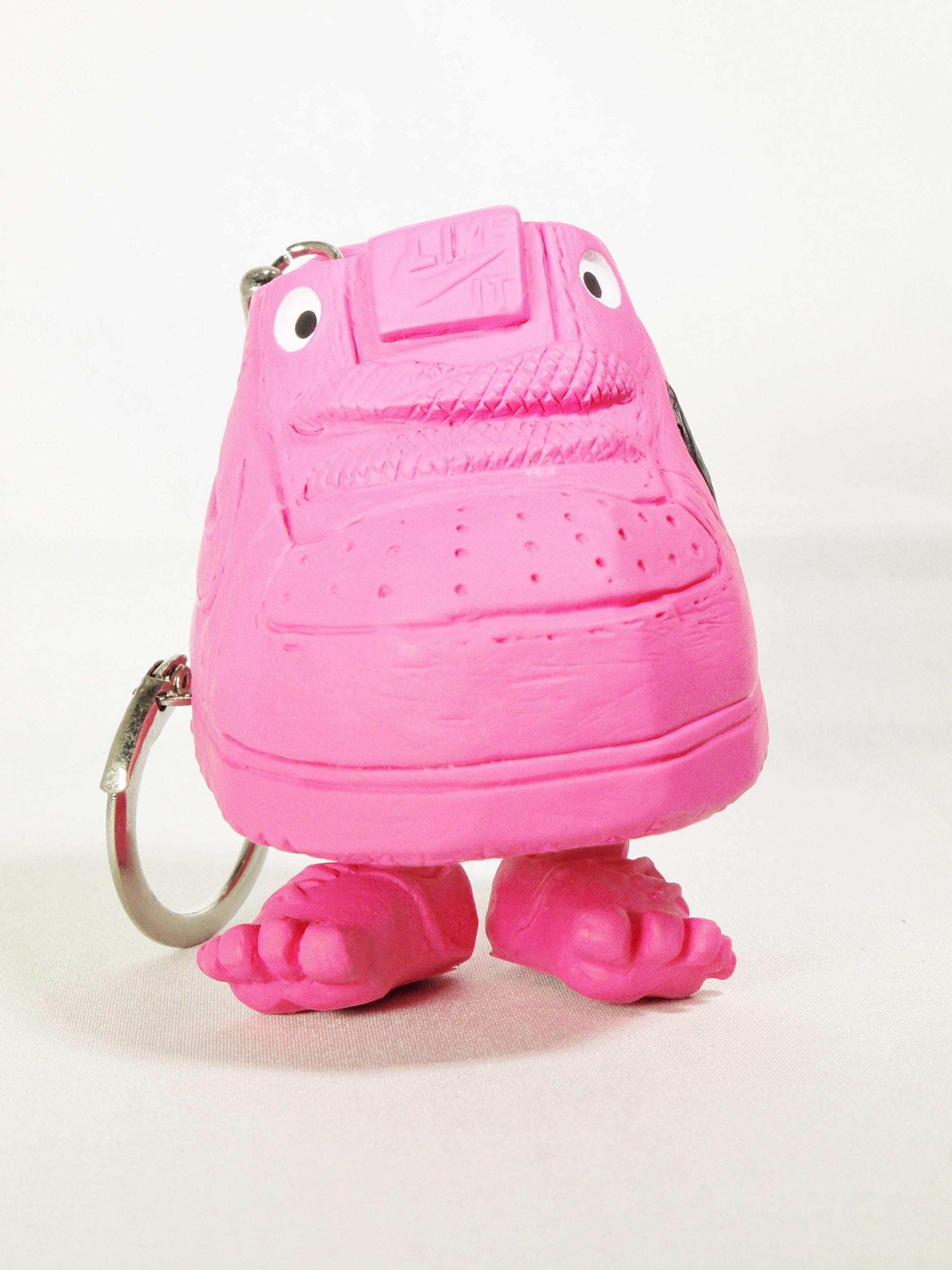 Hong Kong Toy Designer Michael Lau Crazysmiles Nike mixtra Mr. Shoe Sample SHOE SHOP AIR FORCE Pink Viny Block 3" Figure Keychain Limited Edition Rare Item