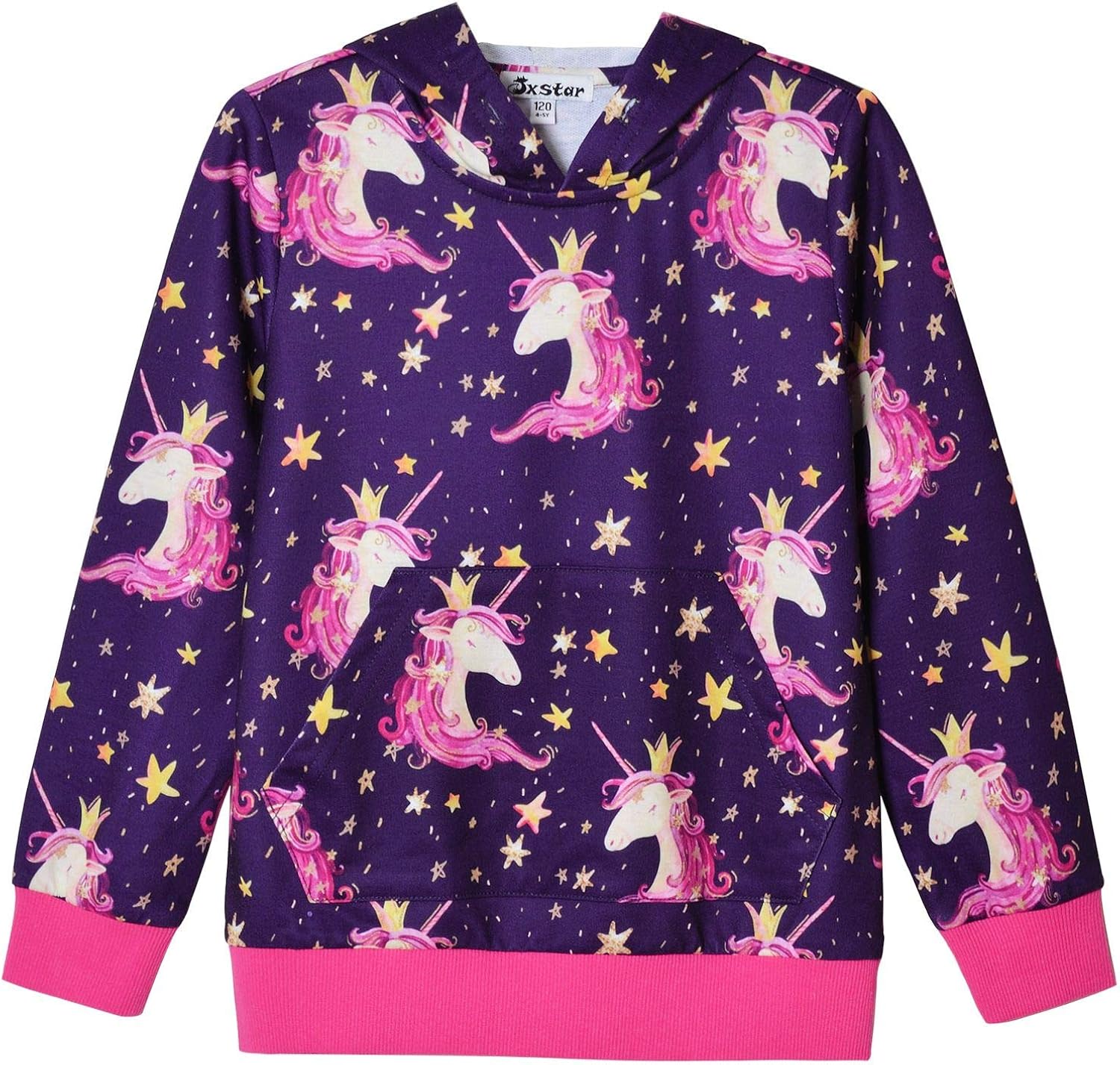 Jxstar Hoodie for Girls Unicorn Cat Sweatshirt Pullover Shirts Clothes for Kids: Clothing