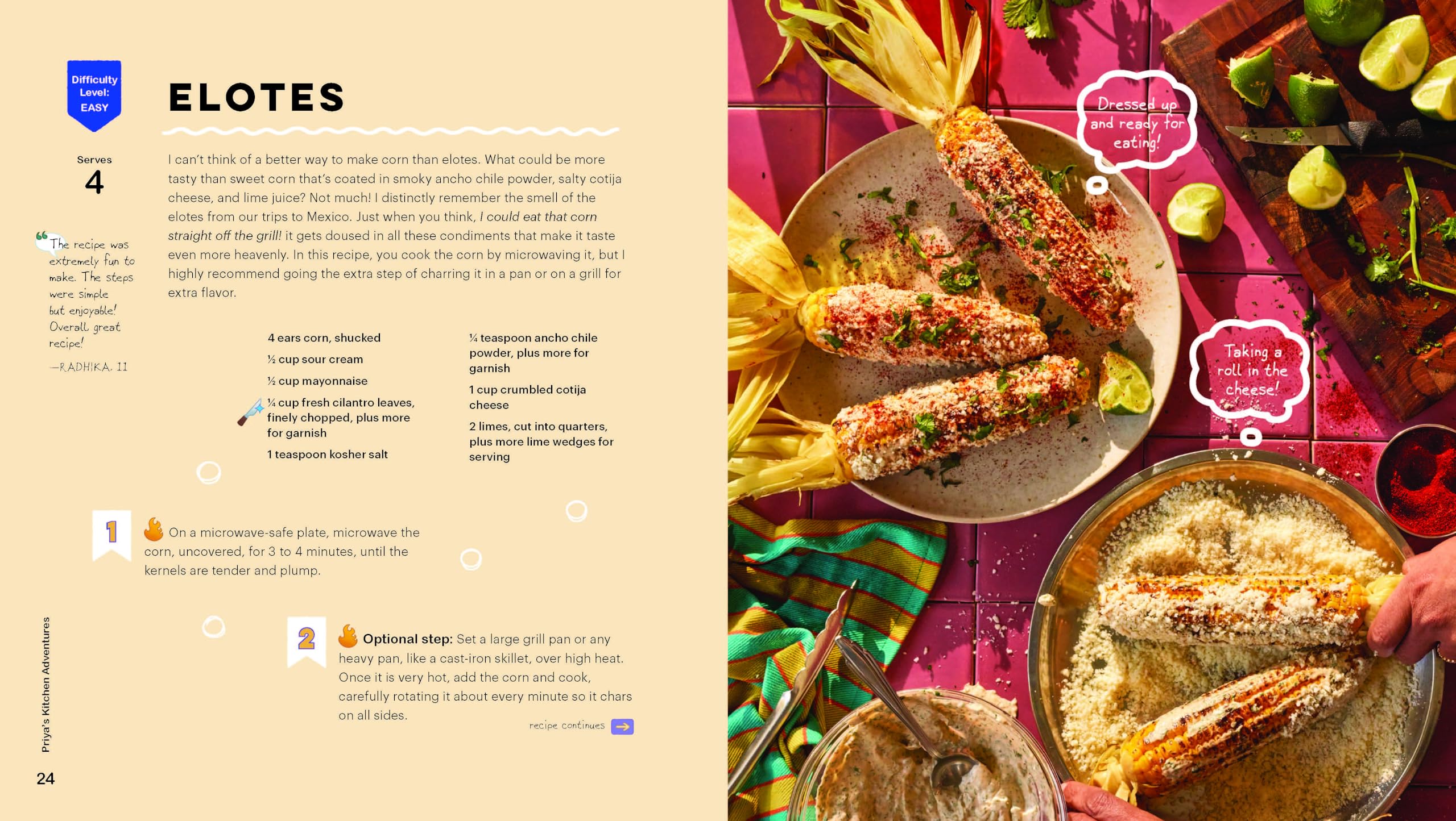 Priya’s Kitchen Adventures: A Cookbook for Kids