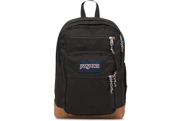 JanSport Cool Backpack, with 15-inch Laptop Sleeve - Large Computer Bag Rucksack with 2 Compartments, Ergonomic Straps, Black