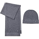 KVSS 100% Pure Cashmere Beanie Hat and Scarf Set for Women & Men Fuzzy Knit Winter Warm Set | Luxury from Inner Mongolia