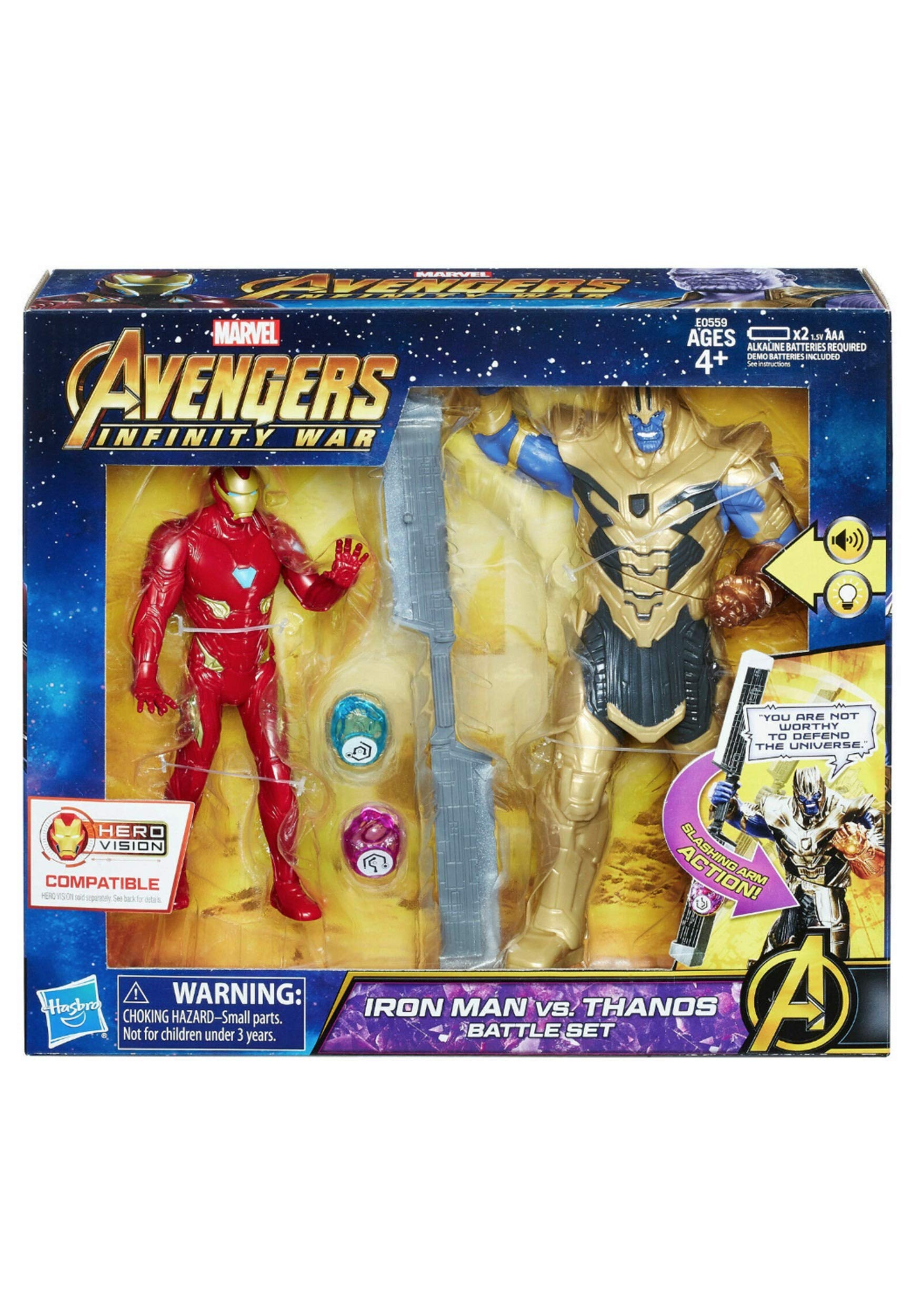 Marvel Avengers Infinity War Iron Man vs. Thanos Battle Set