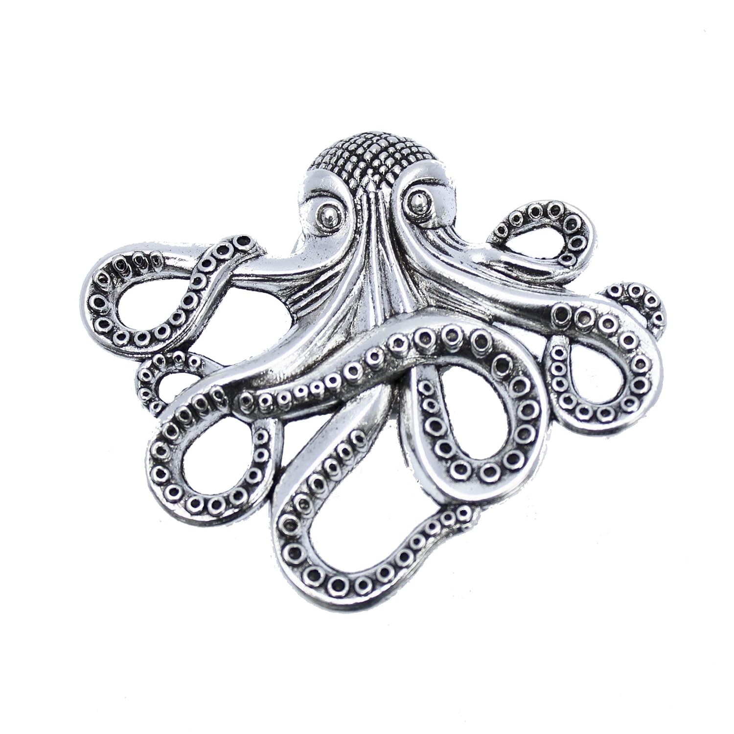 Amazon Com Silver Octopus Drawer Knob Nautical Cabinet Knob