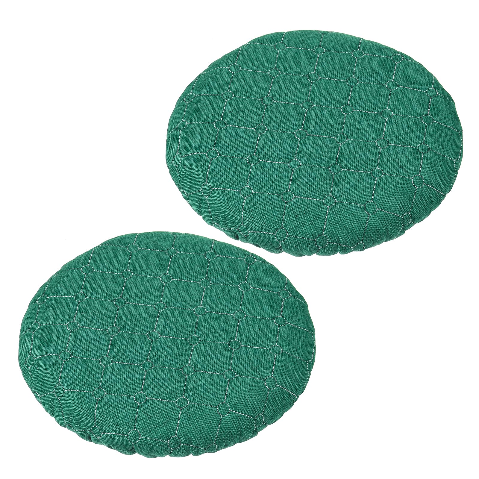 PATIKIL Stool Covers Round, 2 Pack Elastic Bar Stool Covers Washable Stool Cushion Slipcover Stretchy Bar Chair Seat Covers for 10-13 Inch Chair, Green