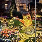 Solar Watering Can Lights, Hummingbird Gifts for Women Mom Grandma Birthday, Waterproof Outdoor Garden Decor Large Hanging Solar Lanterns Garden Lights for Patio Porch Yard Flowerbed Pathway