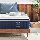 Coolvie Mattresses Queen Size, 12 Inch Supportive Foam Hybrid Mattress in a Box, Individual Pocket Springs for Cooler Sleep & Minimal Motion Transfer, Medium Firm for Back Sleeper 100-Night Trial