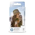 HP Sprocket Photo Paper, exclusively for HP Sprocket Portable Photo Printer, (2x3-inch), sticky-backed 50 sheets