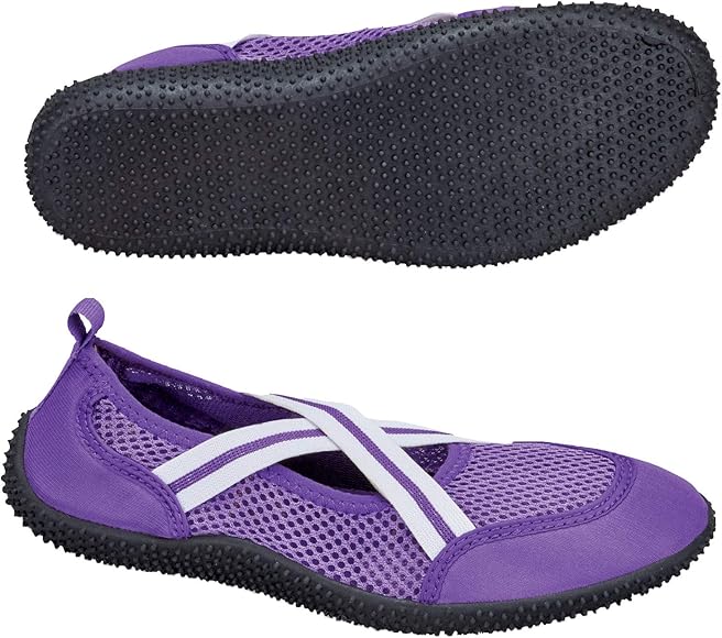 purple water shoes