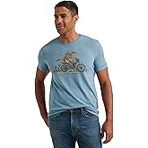 Lucky Brand Men's Short Sleeve Crew Neck Coyote Rider Tee