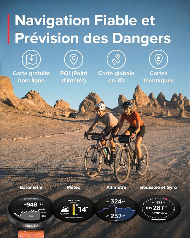 Race S Montre Sport Femme Homme, Tracker d'Activités GPS Running, Bi-Band GNSS, Carte Hors Ligne, Écran Tactile AMOLED, Smartwatch Cardiofréquencemètre Podomètre Altimètre, 13 Jours d'Autonomie