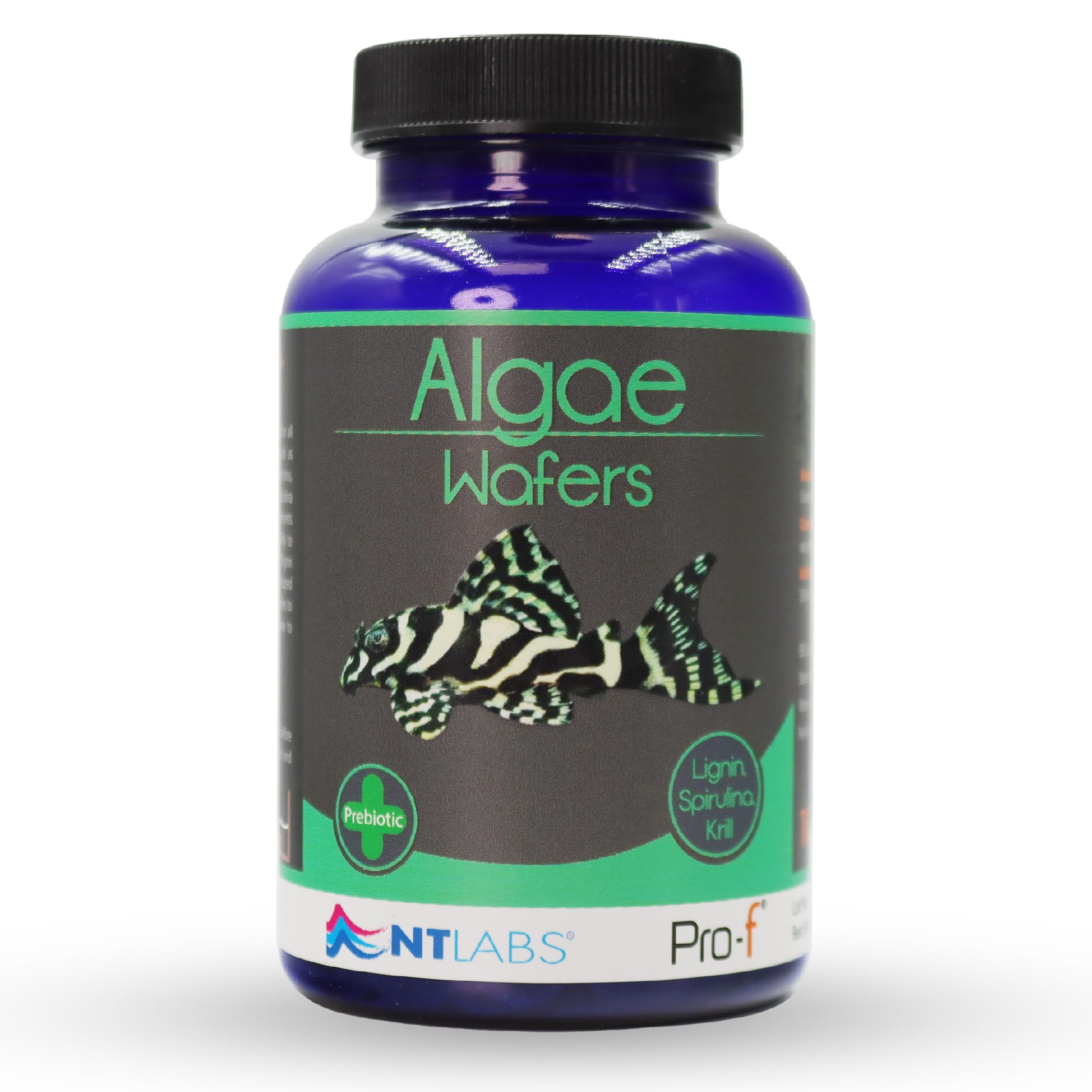 NT Labs Pro-f Algae Wafers, Feed For Bottom Feeding Fish Species, Aquarium Fish Food, Sinking 13mm Wafer, Pleco Food (110g)