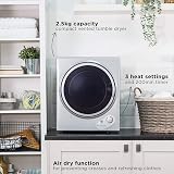 Russell Hobbs Silver Compact Mini Vented Tumble Dryer 2.5kg view 3