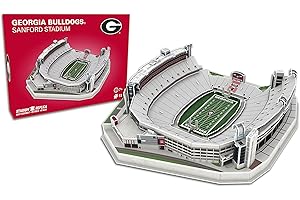 PRO-LION Pro Lion 3D Jigsaw Puzzle of Sanford Stadium Construction Building Kits - 93 Pieces | Georgia Bulldogs Football League Gifts for Boys, Adults, Men & Kids Aged 7+ | Puzzles Games Kit for Creative Fans
