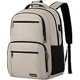 Backpack for Girls Women, School Backpack for Teen Boys, Lightweight Casual High School Bookbag, Daily-use Travel Laptop Backpack with USB Charging Port Fits 15.6 Inch Notebook