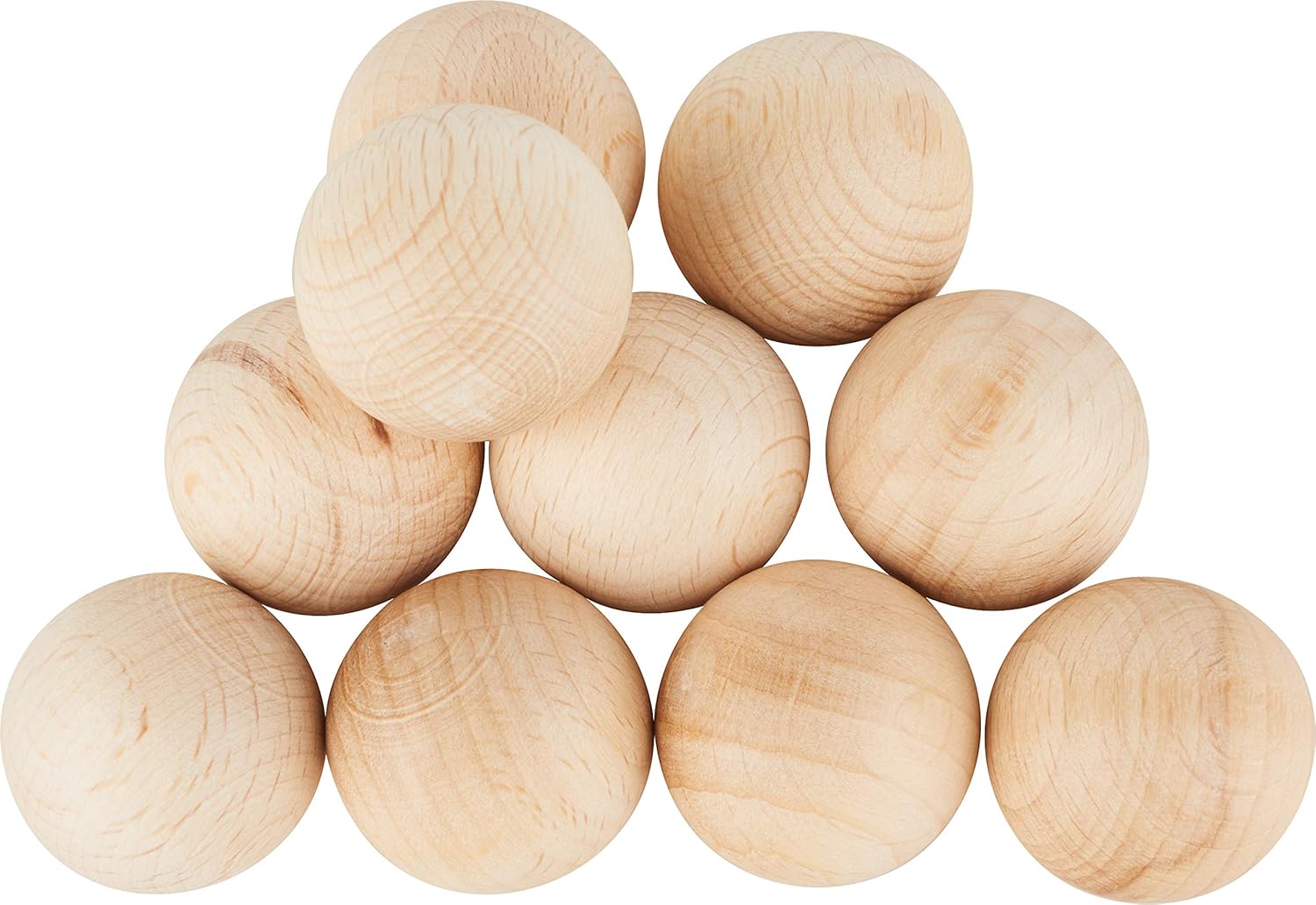 120 Stück Holzkugeln Set - 5 Größen 10-30mm Ohne Loch Für Bastelprojekte & Deko