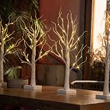 Eambrite Set of 4 Twig Trees with Lights 60 cm Battery Operated Indoor Decor view 6