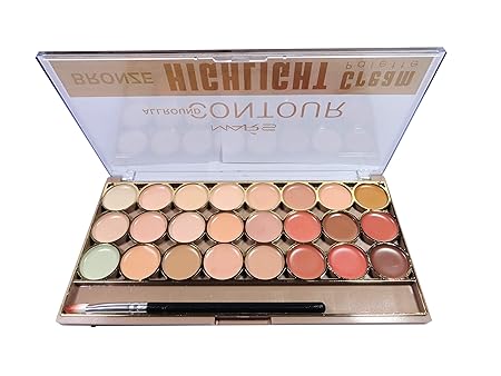 Mars Contour Highlight 24 in 1 palette Concealer WITH UNDER EYE CREAM(Beige Mix, 70 ml)