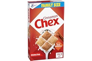 Cinnamon Chex Cereal, Gluten Free Breakfast Cereal, Made with Whole Grain, Family Size, 19.2 oz