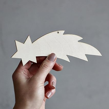 Amazonde 16 X 6 Cm Geschlossene Sternschnuppe Holz