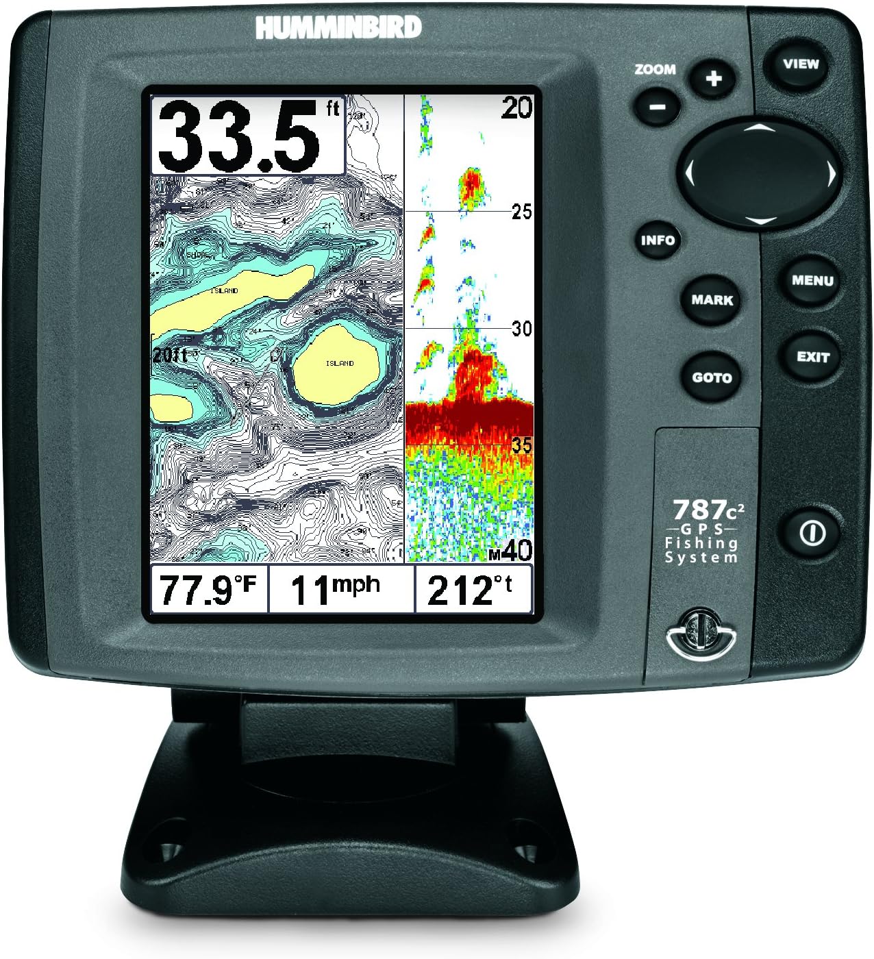 Humminbird 787c2 Combo 5Inch Waterproof Fishfinder and