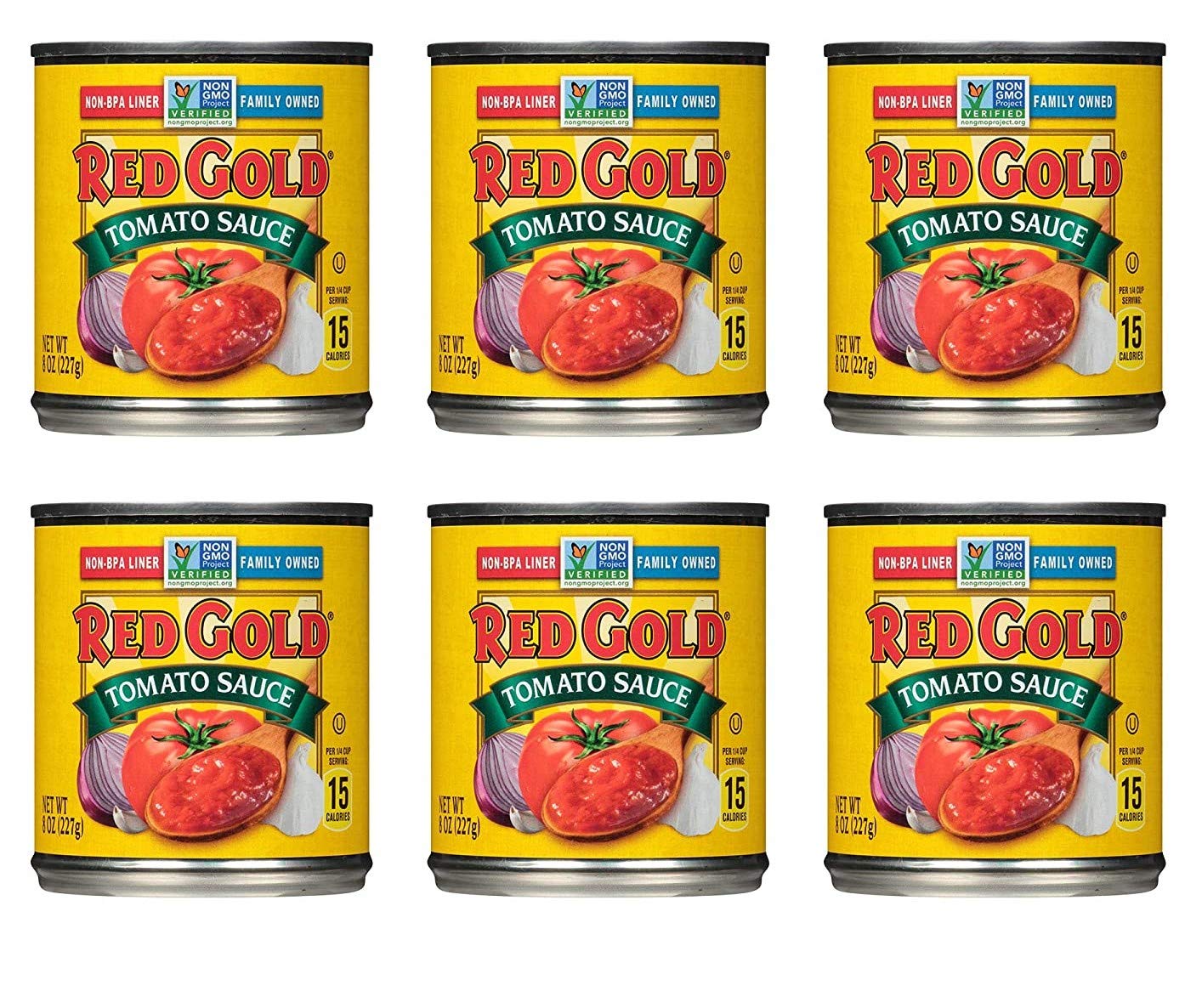 Red Gold Tomato Sauce, 8oz Can (Pack of 6)