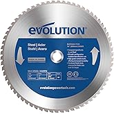 Evolution Power Tools 14BLADEST Blade for Cutting Mild Steel, For Circular and Chop Saws, No Heat, No Burrs & Virtually No Sp
