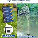 Biling Solar Water Pump with Battery Backup 7.5W 3600mAh 10 Nozzles view 2